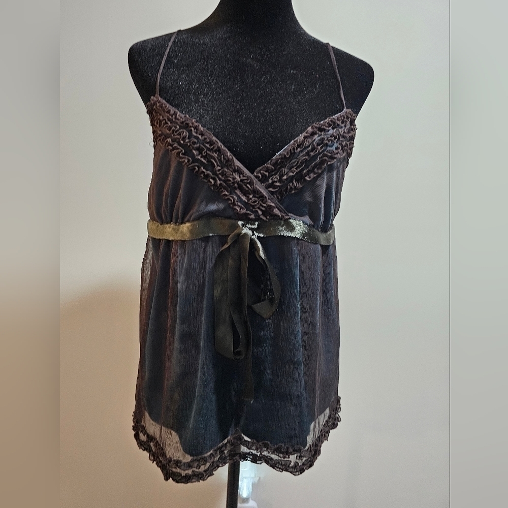 Anthropologie Beaubois Fairycore  sleeveless top Babydoll Y2K  Size XS {Bx10} - Picture 9 of 10